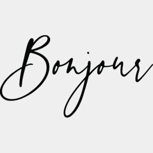 A5 Bonjours Script 1col Thumbnail