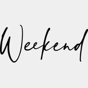 Weekend T-Shirt Heat Transfer Print Thumbnail