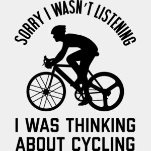 Sorry I Wasnt Listening I Was Thinking About Cycling SVG Thumbnail